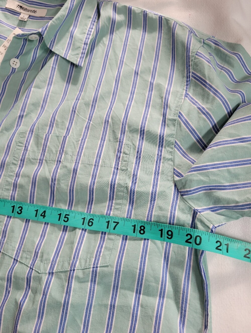 Madewell The Easy Shirt in Poplin NY392 Size S NEW! 100% cotton - Picture 7 of 7